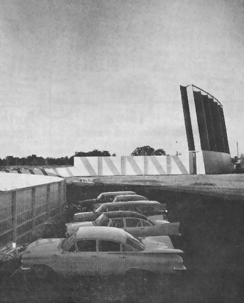 Miracle Mile Drive-In Theatre - Screen And Fence (newer photo)